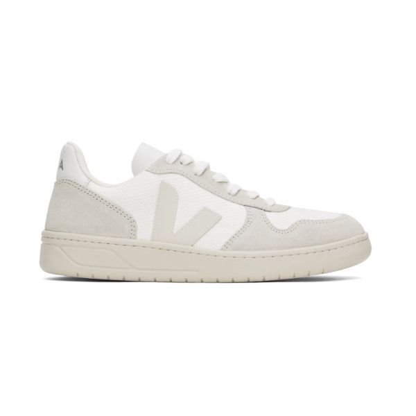 VEJA V-10 B-MESH WHITE NATURAL PIERRE