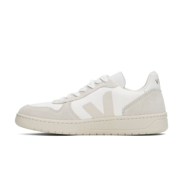 VEJA V-10 B-MESH WHITE NATURAL PIERRE