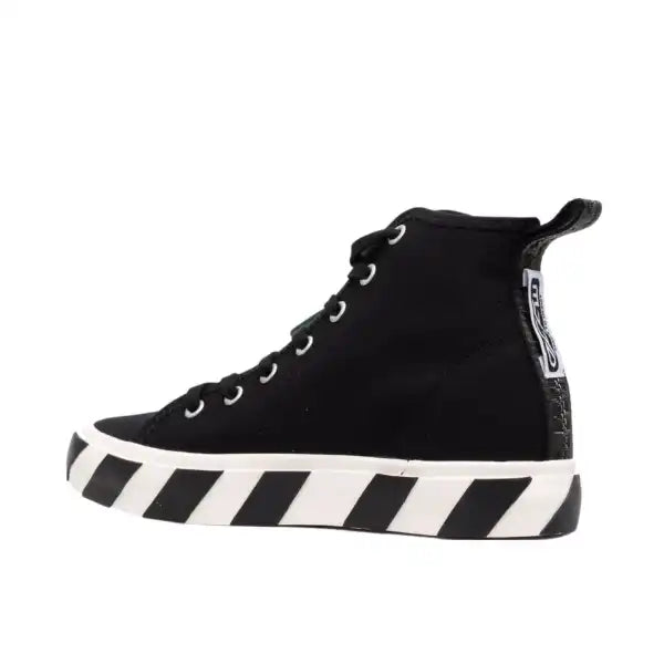 Off White Vulc Mid Canvas Black White