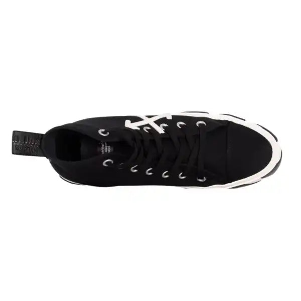 Off White Vulc Mid Canvas Black White