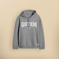 Hoodie "Varsity" Bordada Gris Oscuro