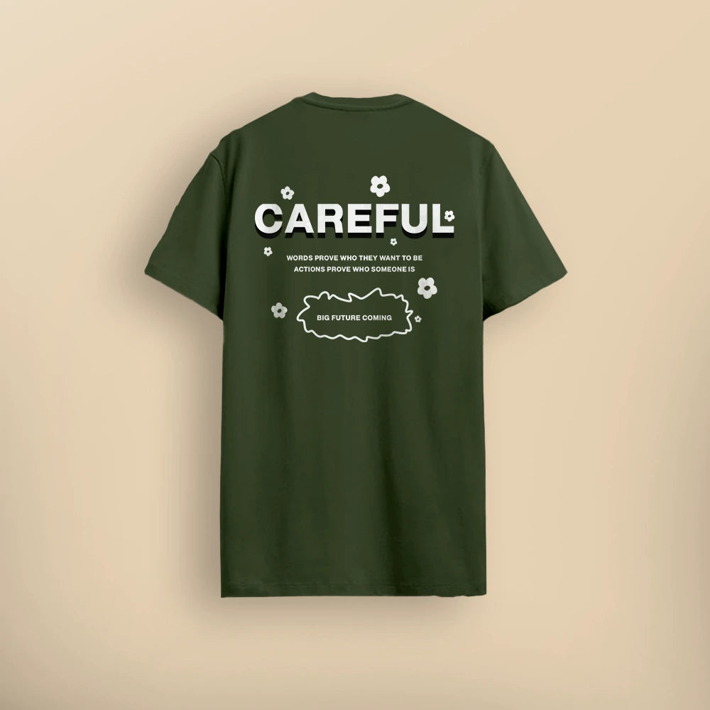 Tee shirt normal fit "CAREFUL"
