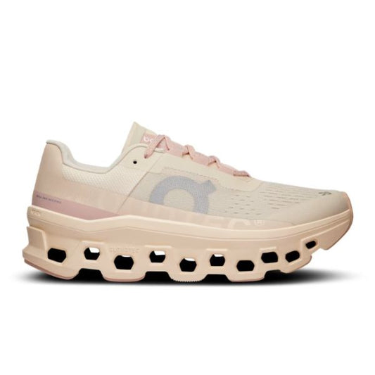 On Cloudmonster Moon Fawn Pink
