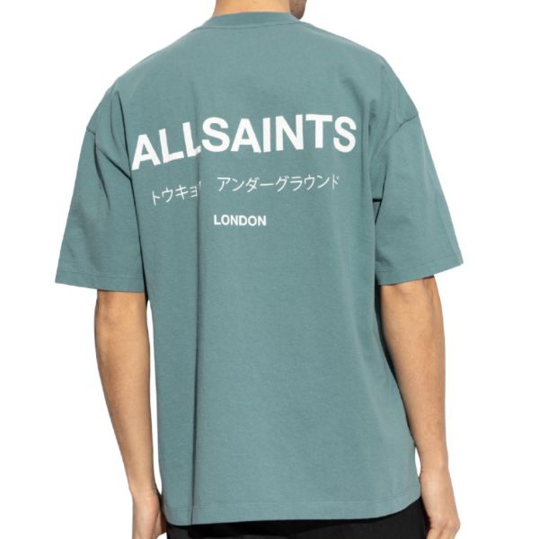 All Saints Underground SS Crew Eris Blue
