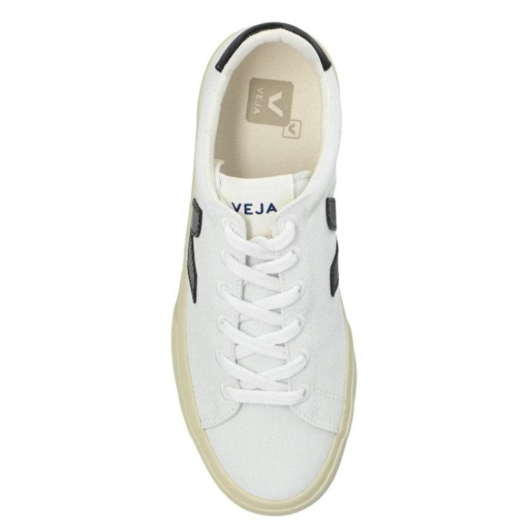 Veja Campo Clasico Canvas (White/Black)