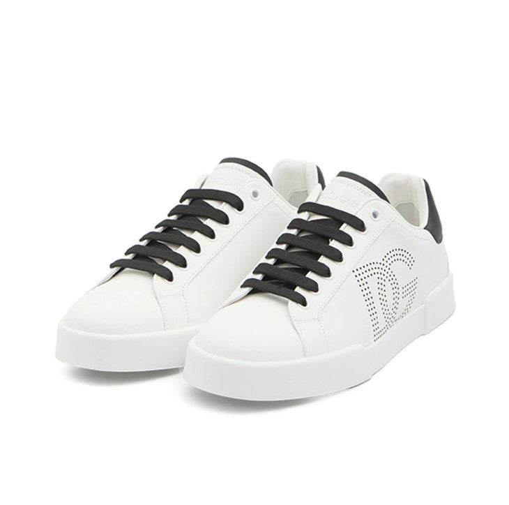Dolce & Gabbana Portofino Perforated Blanco con negro