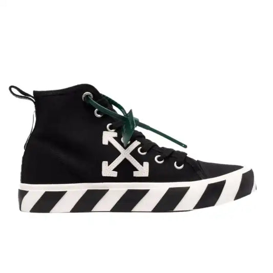 Off White Vulc Mid Canvas Black White