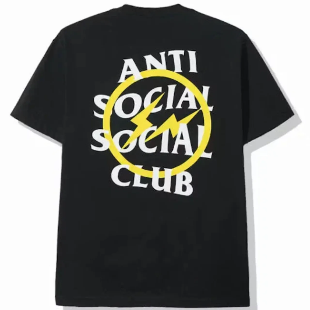 Anti Social Social Club x Fragment Yellow Bolt Tee, foto 1