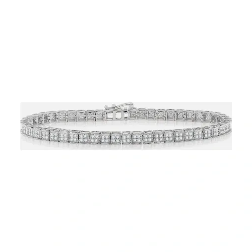 Moissanite Pulsera tenis 6.5 pulgadas, foto 1
